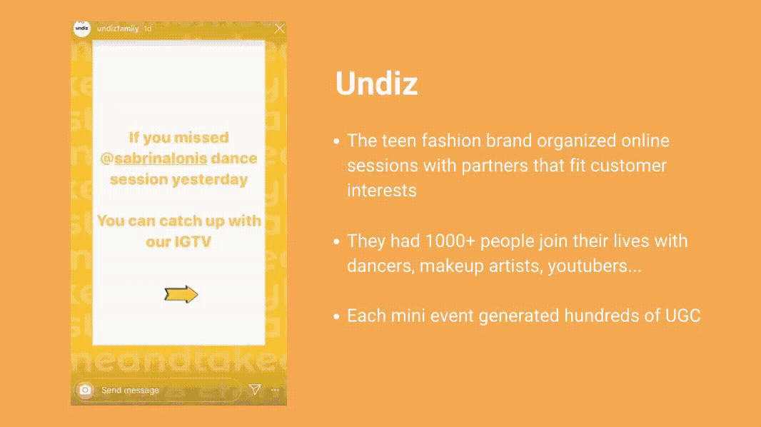 Undiz organizes a dance event for its brand community with influencers