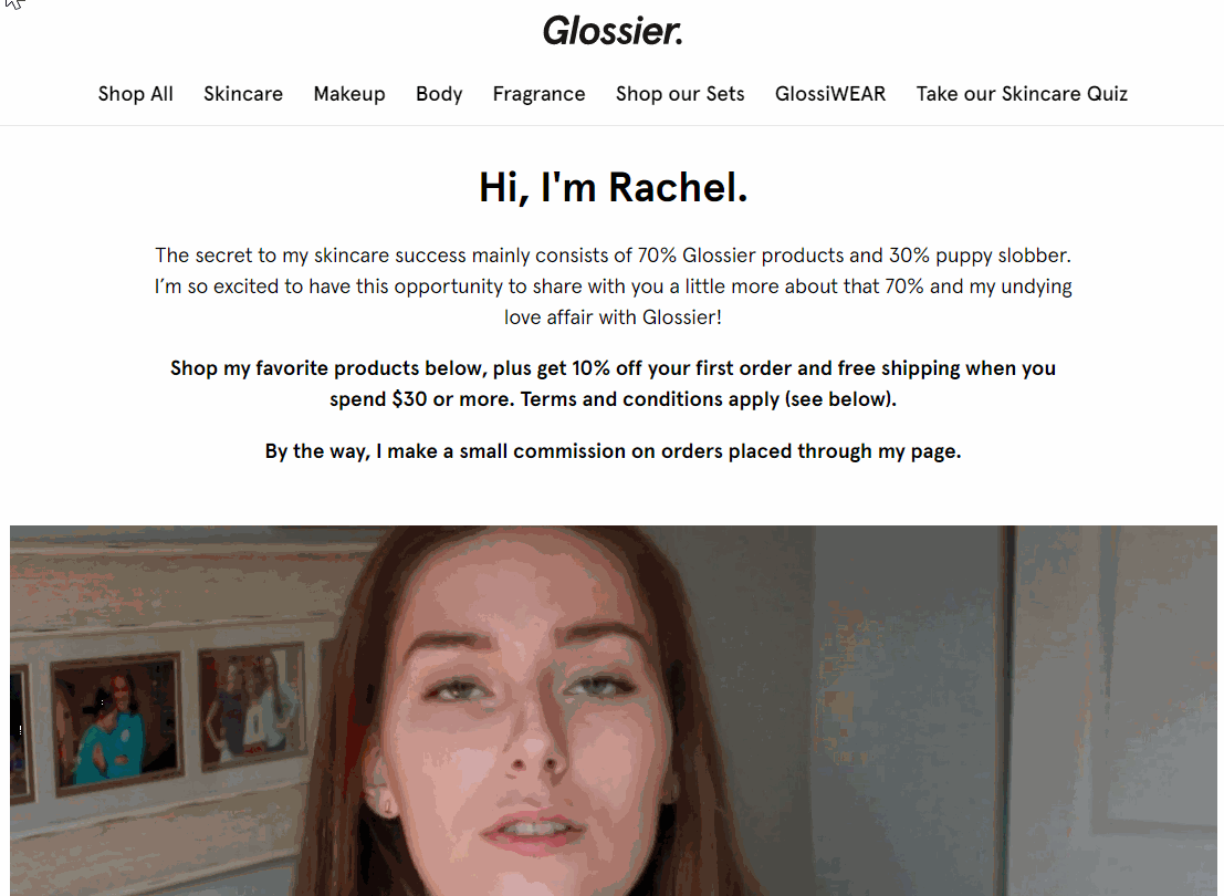 "Glossier controls its image while leveraging their passionate customers for added business "