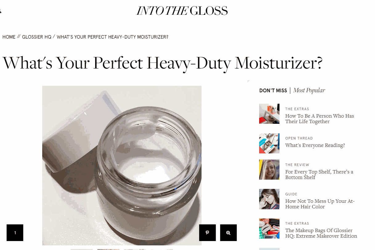 The blog where Glossier crowd-sources their best-selling products with their customer community
